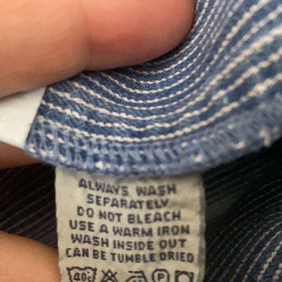 Pepe Jeans Vintage Overalls Denim Dress Size Large - Picture 8 of 13